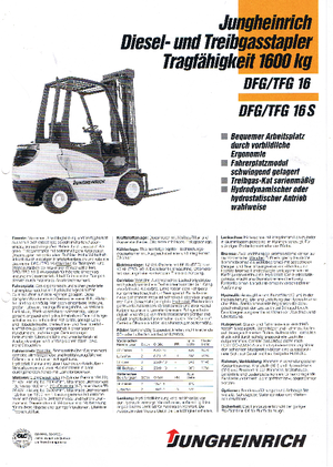 LPG viljuškari Jungheinrich TFG 16