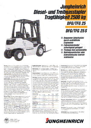 LPG viljuškari Jungheinrich TFG 25