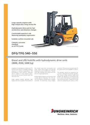 LPG viljuškari Jungheinrich TFG 550