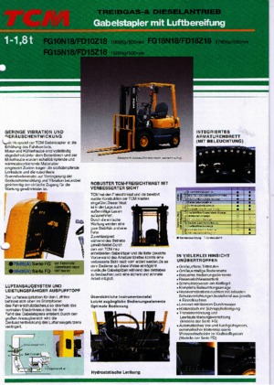 LPG viljuškari TCM FG 15 N 18 T