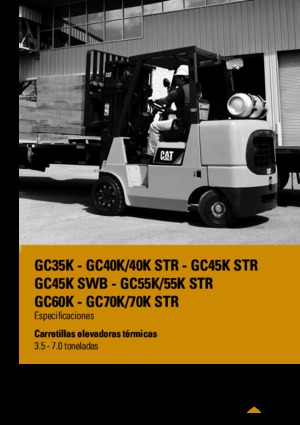 LPG viljuškari Caterpillar GC70K