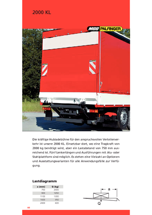 Utovarne platforme MBB Palfinger 2000 KL