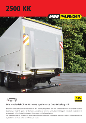 Utovarne platforme MBB Palfinger 2500 KK