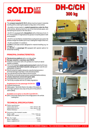 Utovarne platforme Dhollandia DH-CH