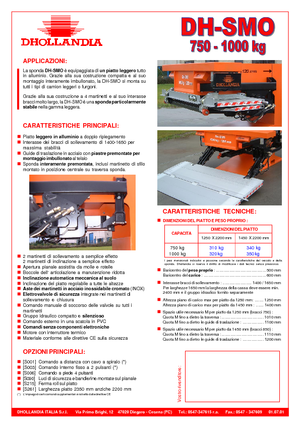 Utovarne platforme Dhollandia DH-SMO