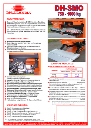 Utovarne platforme Dhollandia DH-SMO