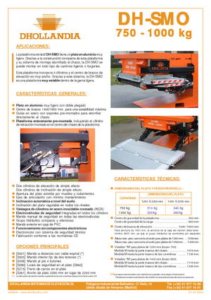 Utovarne platforme Dhollandia DH-SMO