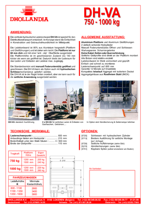 Utovarne platforme Dhollandia DH-VA