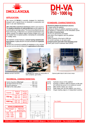 Utovarne platforme Dhollandia DH-VA