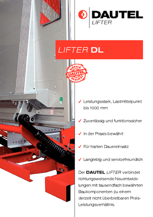 Utovarne platforme DAUTEL DL 1000 L Typ C