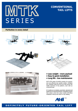 Utovarne platforme AHT MTK 1000 ST/AL