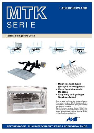 Utovarne platforme AHT MTK 1000 ST/AL