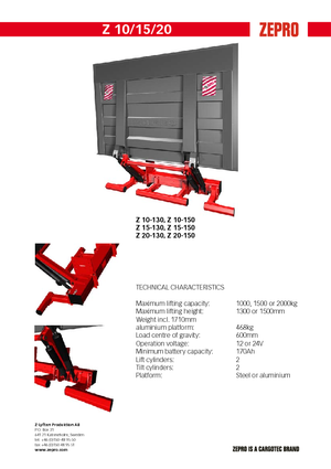 Utovarne platforme ZEPRO Z 15-150