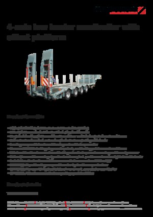 Poluprikolice s niskim ležajem i stepenicama Schwarzmüller 4-axle low loader semitrailer with offset platform - reinforced - extendible