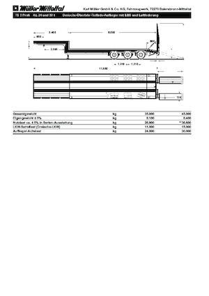 Poluprikolice s niskim ležajem i stepenicama Müller Mitteltal TS 3 Profi
