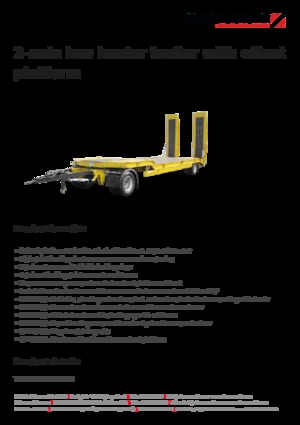 Niskopodne prikolice Schwarzmüller 2-axle low loader trailer with offset platform