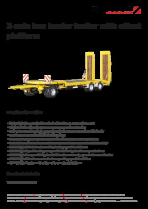 Niskopodne prikolice Schwarzmüller 3-axle low loader trailer with offset platform