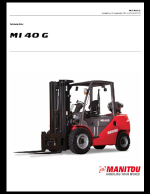 LPG viljuškari Manitou MI 40 G