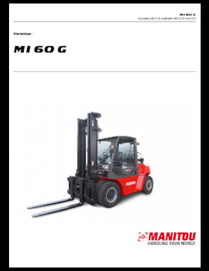 LPG viljuškari Manitou MI 60 G