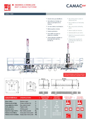 Radne kranske podizne platforme CAMAC Camac 1500