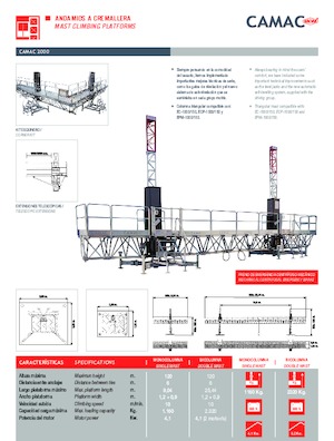 Radne kranske podizne platforme CAMAC Camac 2000