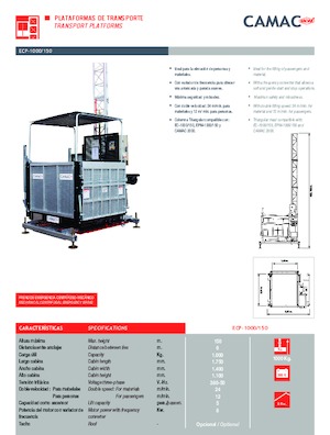 Industrijske dizalice CAMAC ECP 1000/150