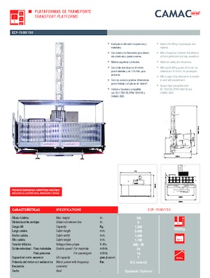 Industrijske dizalice CAMAC ECP 1500/150