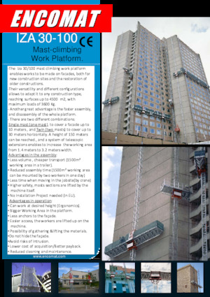 Radne kranske podizne platforme Encomat IZA 30/100