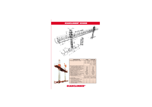 Radne kranske podizne platforme Scanclimber SC 4000 D