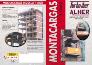 Radne kranske podizne platforme Elevadores Alher T-1000