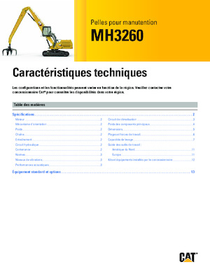 Rukovanje materijalom Caterpillar MH3260