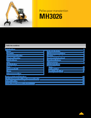 Rukovanje materijalom Caterpillar MH3026