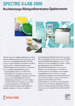 Metalni analizatori Spectro Spectro X-LAB 2000