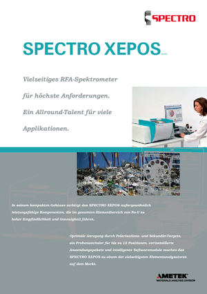 Metalni analizatori Spectro SPECTRO XEPOS