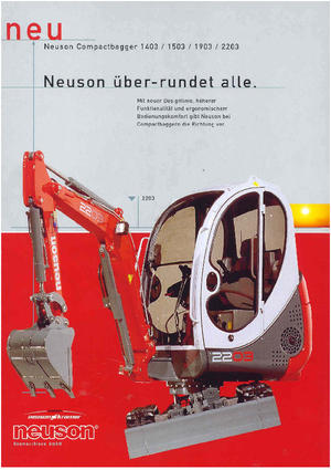 Mini bageri Neuson 1403