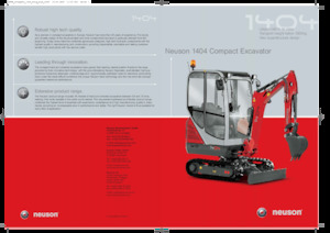Mini bageri Neuson 1404