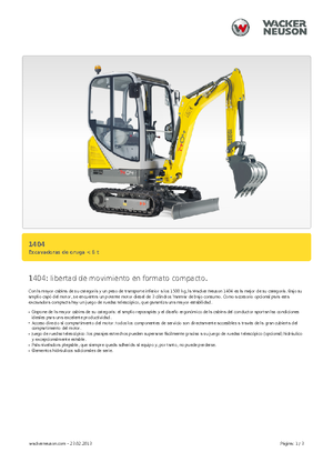 Mini bageri Neuson 1404