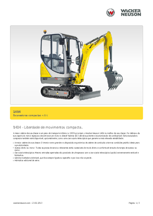 Mini bageri Neuson 1404