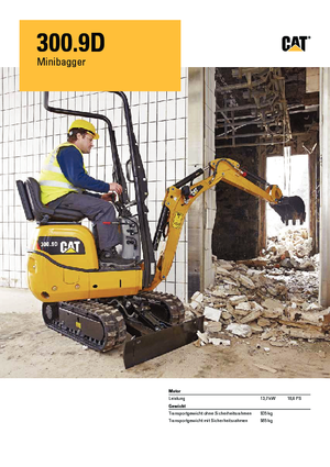 Mini bageri Caterpillar 300.9D