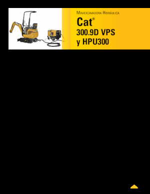 Mini bageri Caterpillar 300.9D VPS 