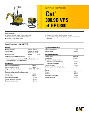 Mini bageri Caterpillar 300.9D VPS 