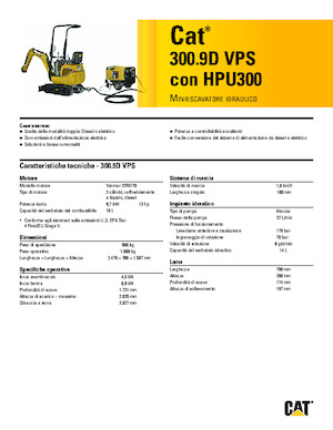 Mini bageri Caterpillar 300.9D VPS 