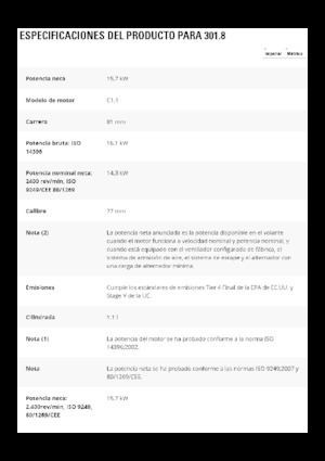 Mini bageri Caterpillar 301.8