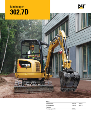 Mini bageri Caterpillar 302.7D