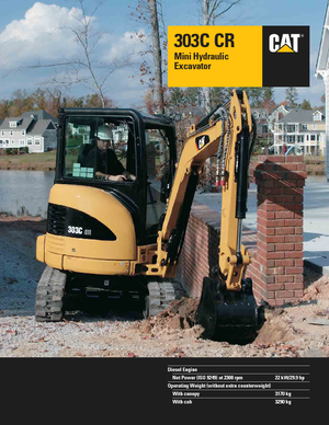 Mini bageri Caterpillar 303C CR