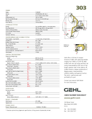 Mini bageri Gehl 303