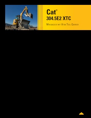 Mini bageri Caterpillar 304.5E2 XTC