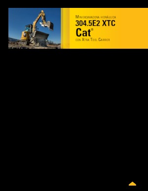 Mini bageri Caterpillar 304.5E2 XTC