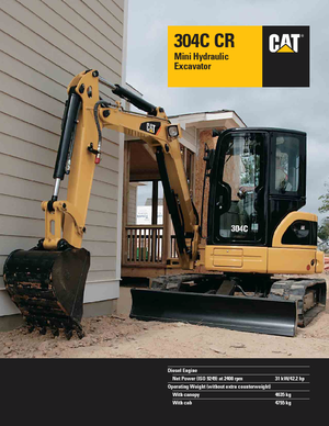 Mini bageri Caterpillar 304C CR