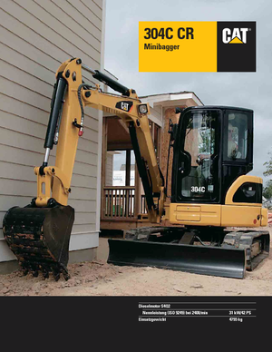 Mini bageri Caterpillar 304C CR